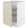 METOD base cabinet with wire baskets, white/Havstorp beige, 60x60 cm