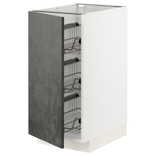 Ikea METOD - Base cabinet with sliding baskets , 40x60 cm