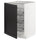 METOD - Base cabinet with wire baskets, white/Lerhyttan black stained , 60x60 cm
