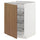 METOD - METOD Base cabinet with wire baskets, white/Tistorp brown walnut effect, 60x60 cm