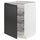 METOD - METOD Base cabinet with wire baskets, white/Upplöv matt anthracite, 60x60 cm