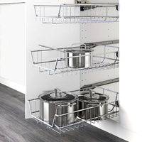 METOD - Base cabinet with wire baskets, white/Voxtorp matt white , 60x60 cm - best price from Maltashopper.com 89457454