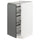 METOD base cabinet with wire baskets, white/Voxtorp dark grey, 40x60 cm