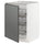 METOD base cabinet with wire baskets
