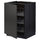 METOD - METOD Base cabinet with wire baskets, black/Nickebo matt anthracite, 60x60 cm