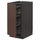 METOD - METOD Base cabinet with wire baskets, black/Sinarp brown, 40x60 cm