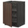METOD - Base cabinet with wire baskets, black/Sinarp brown, 60x60 cm