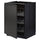 METOD - METOD Base cabinet with wire baskets, black/Upplöv matt anthracite, 60x60 cm