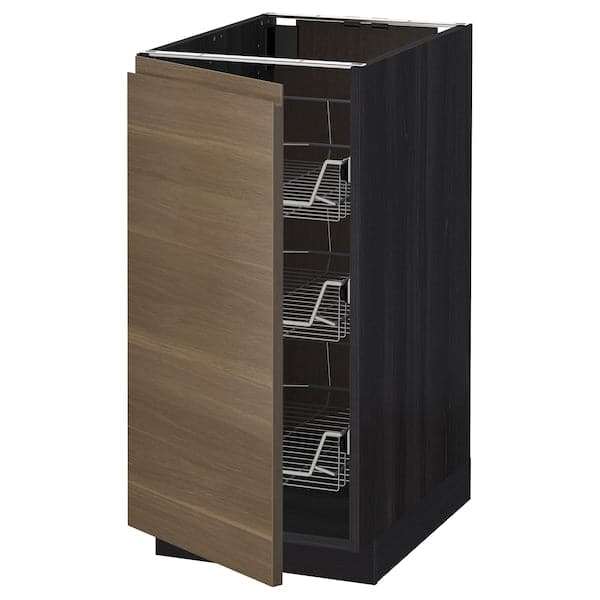 METOD - Base cabinet with sliding baskets , 40x60 cm