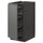 METOD base cabinet with wire baskets, black/Voxtorp dark grey, 40x60 cm