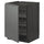 METOD - METOD Base cabinet with wire baskets, black/Voxtorp dark grey, 60x60 cm