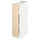 METOD - METOD Base cabinet with shelves, white/Askersund light ash effect, 20x60 cm