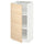 METOD - METOD Base cabinet with shelves, white/Askersund light ash effect, 40x37 cm