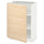 METOD - METOD Base cabinet with shelves, white/Askersund light ash effect, 60x37 cm