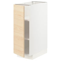 METOD - Base cabinet with shelves, white/Askersund light ash effect, 30x60 cm - best price from Maltashopper.com 89459368