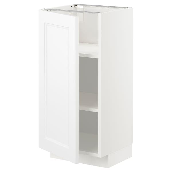 Ikea METOD - Base cabinet with shelves, white/Axstad matt white, 40x37 cm