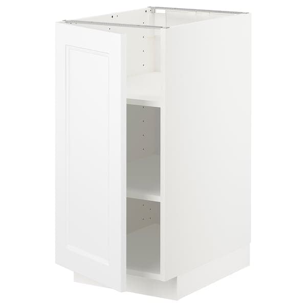 Ikea METOD - Base cabinet with shelves, white/Axstad matt white, 40x60 cm