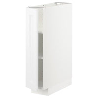 METOD - Base cabinet with shelves, white/Axstad matt white, 20x60 cm - best price from Maltashopper.com 09463312