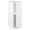 METOD base cabinet with shelves, white/Axstad matt white, 30x37 cm