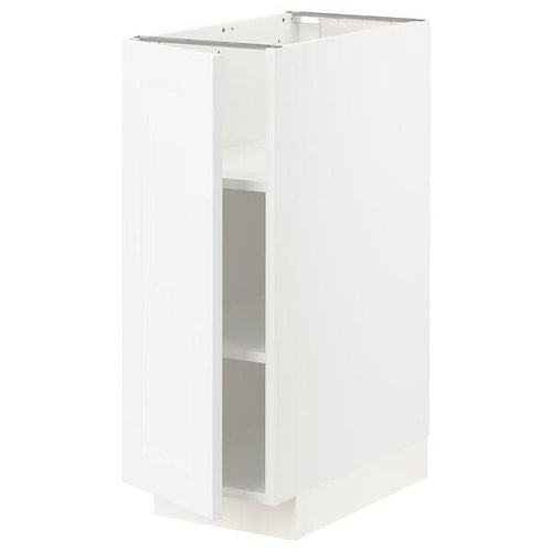 METOD - Base cabinet with shelves, white/Axstad matt white, 30x60 cm
