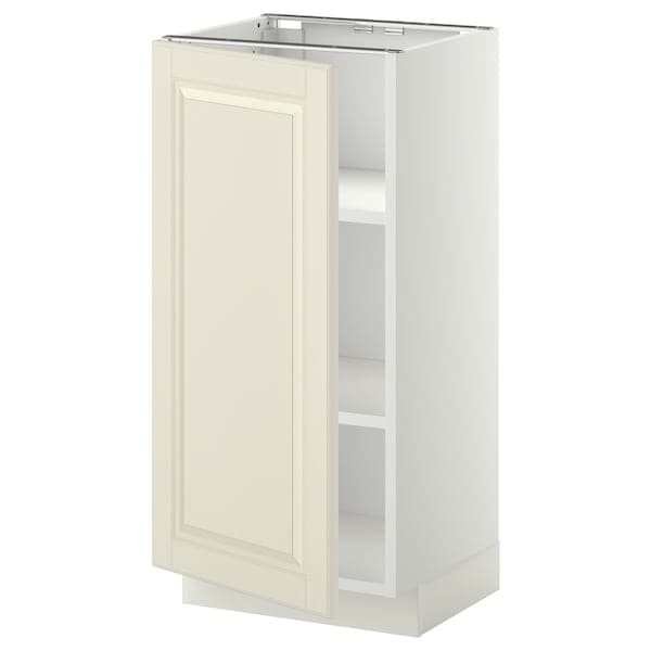 Ikea METOD - Base cabinet with shelves, white/Bodbyn off-white, 40x37 cm