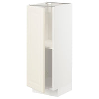 METOD - Base cabinet with shelves, white/Bodbyn off-white, 30x37 cm - best price from Maltashopper.com 49467105