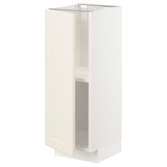 Ikea METOD - Base cabinet with shelves, white/Bodbyn off-white, 30x37 cm