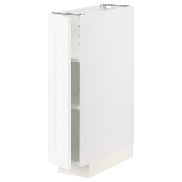 Ikea METOD - Base cabinet with shelves, white Enköping/white wood effect, 20x60 cm