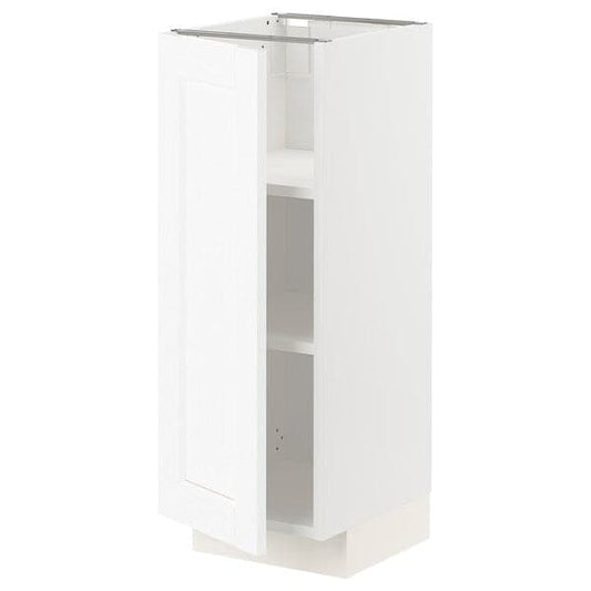Ikea METOD - Base cabinet with shelves, white Enköping/white wood effect, 30x37 cm