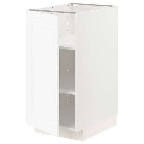METOD - Base cabinet with shelves, white Enköping/white wood effect, 40x60 cm