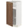 METOD - METOD Base cabinet with shelves, white Enköping/brown walnut effect, 40x37 cm