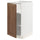 METOD - METOD Base cabinet with shelves, white Enköping/brown walnut effect, 40x60 cm