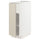 METOD base cabinet with shelves, white/Havstorp beige, 30x60 cm