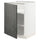 METOD base cabinet with shelves, white/Kalhyttan dark grey concrete effect, 60x60 cm