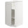 METOD base cabinet with shelves, white/Lerhyttan light grey, 40x60 cm
