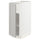 METOD base cabinet with shelves, white/Lerhyttan light grey, 30x60 cm