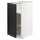 METOD - METOD Base cabinet with shelves, white/Lerhyttan black stained, 40x60 cm