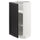 METOD - Base cabinet with shelves, white/Lerhyttan black stained , 40x37 cm
