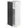 METOD - METOD Base cabinet with shelves, white/Nickebo matt anthracite, 30x37 cm