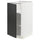 METOD - METOD Base cabinet with shelves, white/Nickebo matt anthracite, 40x60 cm