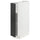 METOD - METOD Base cabinet with shelves, white/Nickebo matt anthracite, 20x60 cm