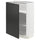 METOD - Base cabinet with shelves, white/Nickebo matt anthracite, 60x37 cm