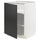 METOD - METOD Base cabinet with shelves, white/Nickebo matt anthracite, 60x60 cm