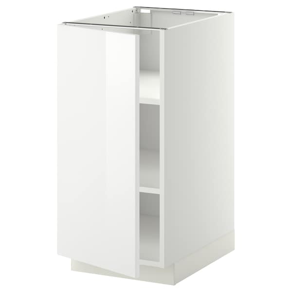 METOD - Base cabinet with shelves, white/Ringhult white, 40x60 cm - best price from Maltashopper.com 69467821