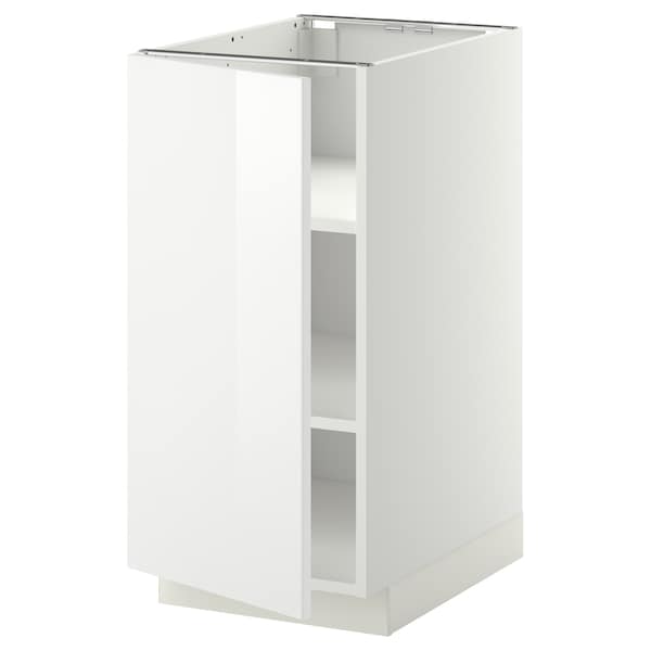 Ikea METOD - Base cabinet with shelves, white/Ringhult white, 40x60 cm