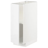 METOD base cabinet with shelves, white/Ringhult white, 30x60 cm