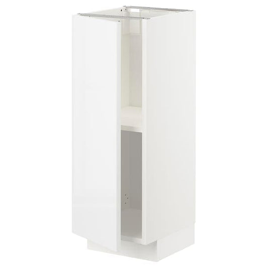 Ikea METOD - Base cabinet with shelves, white/Ringhult white, 30x37 cm