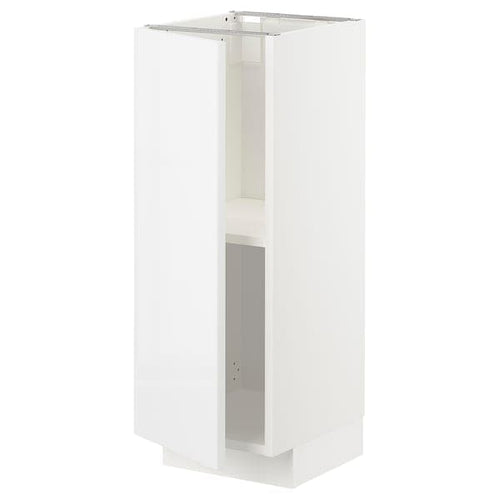 METOD - Base cabinet with shelves, white/Ringhult white, 30x37 cm