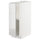 METOD base cabinet with shelves, white/Ringhult light grey, 30x60 cm
