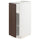 METOD - METOD Base cabinet with shelves, white/Sinarp brown, 30x60 cm